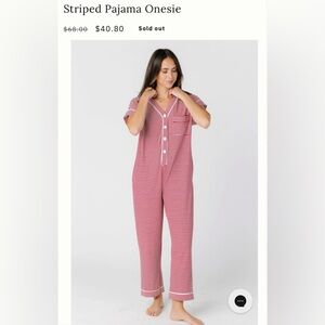 Striped Pajama Onesie
